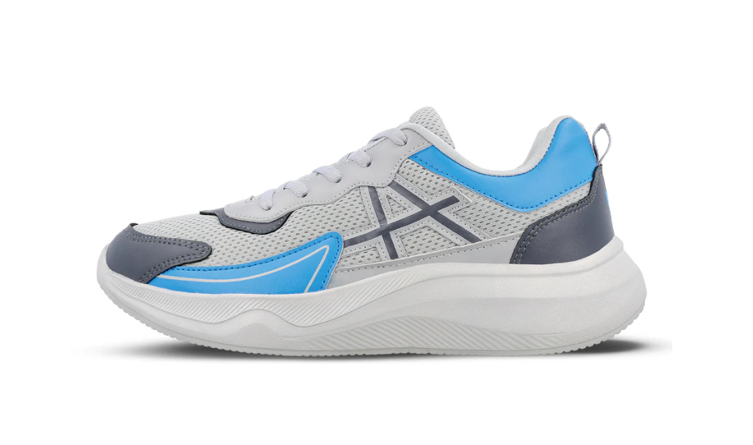 Men's Lace-up Sports Shoes - Light Grey