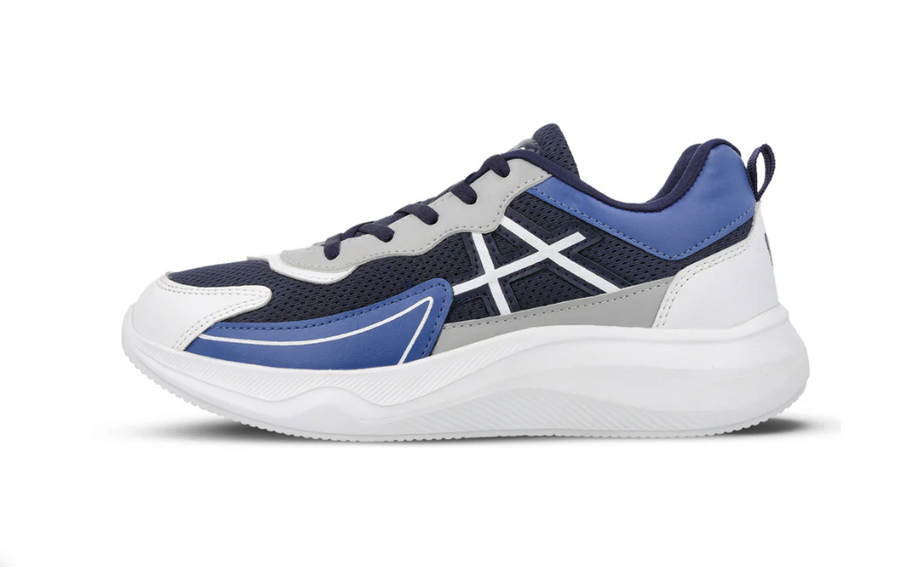 Men's Lace-up Sports Shoes - Navy Blue