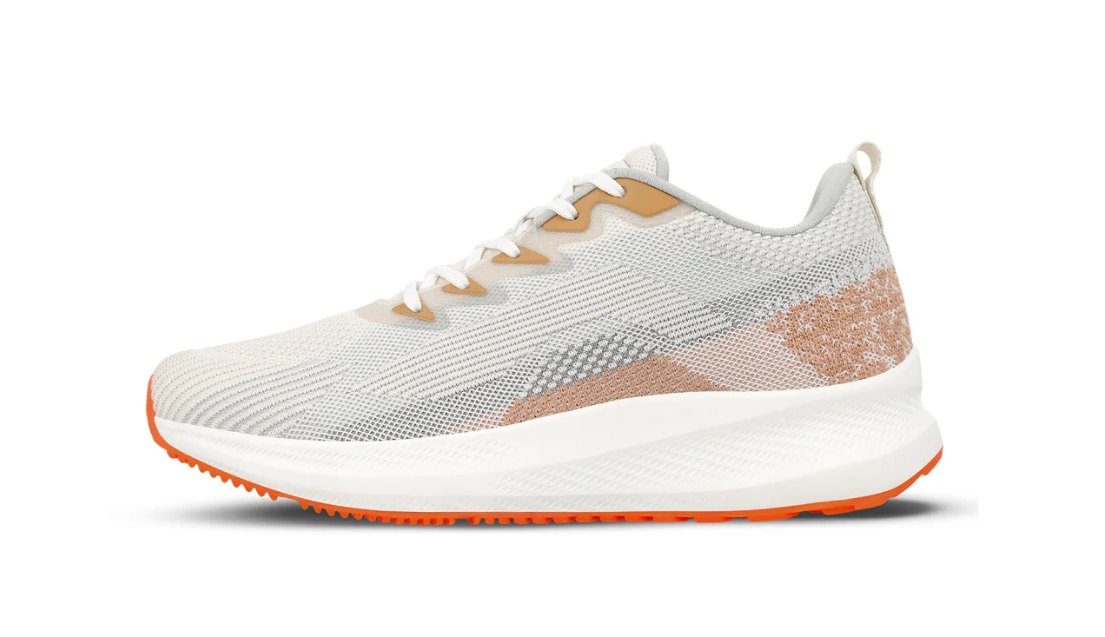 Men's Lace-up Sports Shoes - White Beige