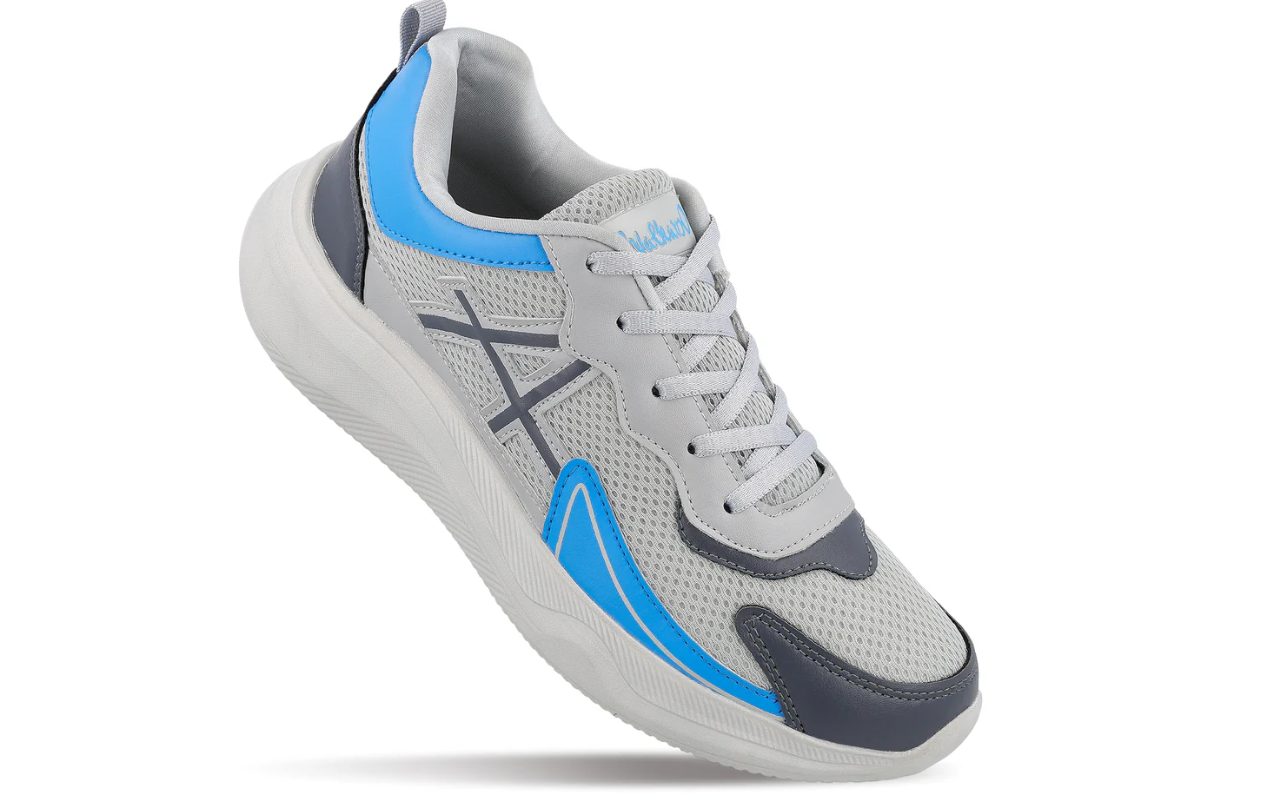 Men's Lace-up Sports Shoes - Light Grey