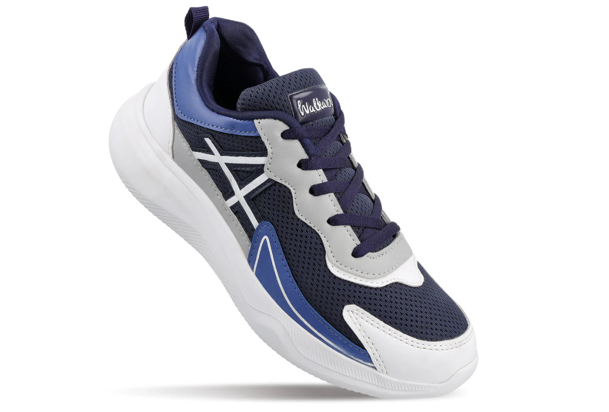 Men's Lace-up Sports Shoes - Navy Blue