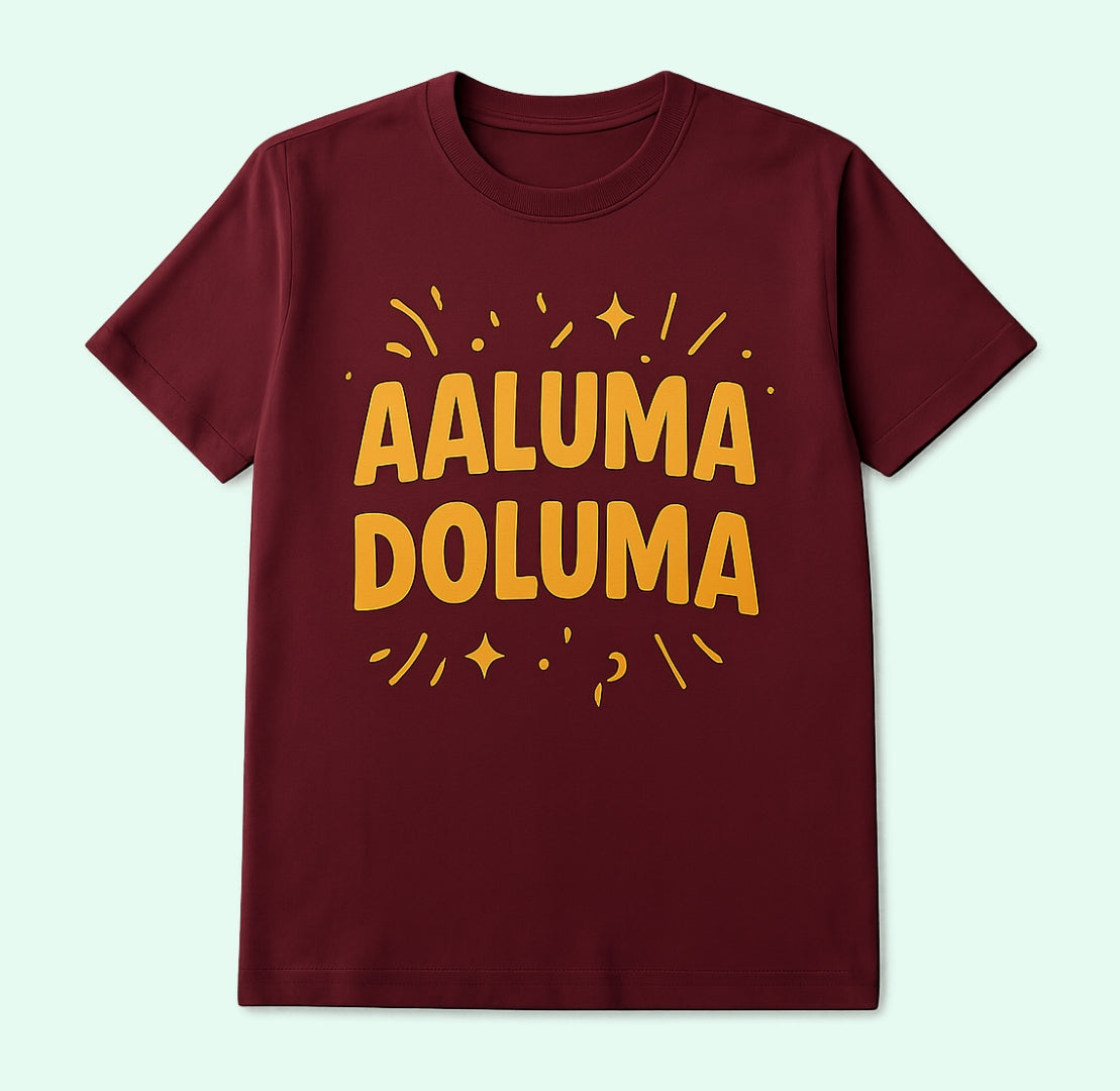 Printed T-shirt – Aaluma Doluma | Unisex Cotton Tee